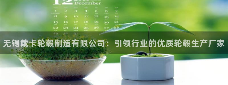 彩神大发云：无锡戴卡轮毂制造有限公司：引领行业的优质轮毂生产厂家
