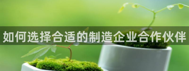 彩神客服电话：如何选择合适的制造企业合作伙伴