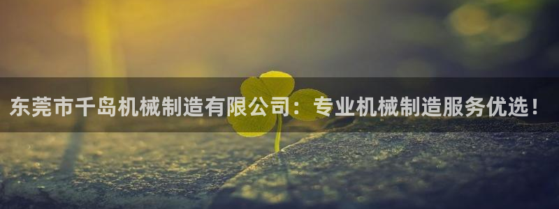 彩神 好 平台：东莞市千岛机械制造有限公司：专业机械制造服务优选！