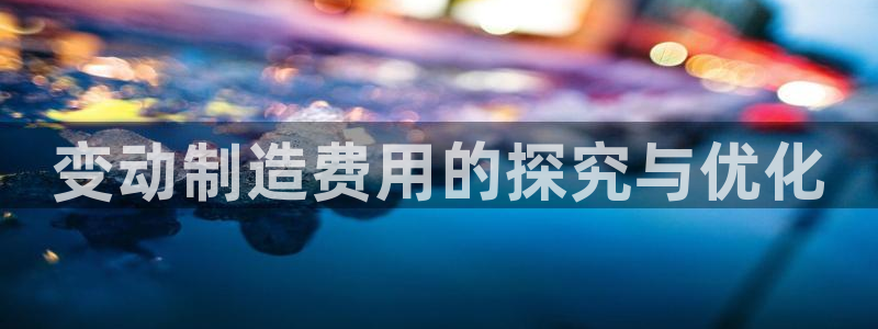 彩神v8下载app：变动制造费用的探究与优化