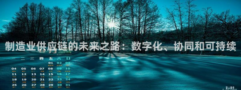 彩神ⅴll是什么样平台：制造业供应链的未来之路：数字化、协同和可持续