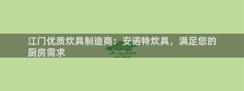 彩神网正规吗：江门优质炊具制造商：安诺特炊具，满足您的
厨房需求