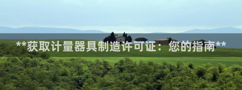 彩神是怎样一个平台：**获取计量器具制造许可证：您的指南**