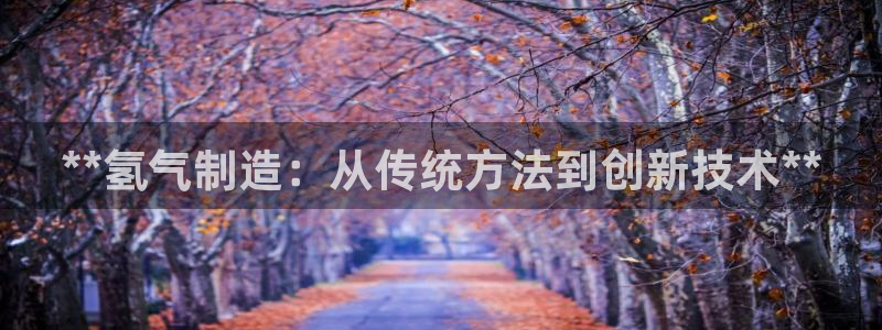 彩神v争霸是啥：**氢气制造：从传统方法到创新技术**