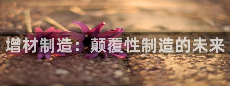 天天彩神welcome：增材制造：颠覆性制造的未来