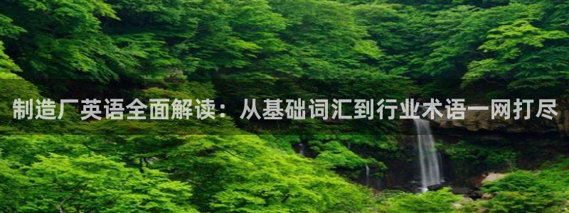 彩神购彩购彩大厅入口v：制造厂英语全面解读：从基础词汇到行业
