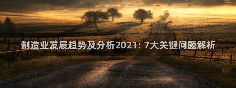 天天赢彩神：制造业发展趋势及分析2021: 7大关键问题解析