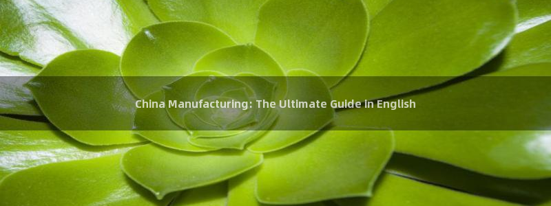 彩神vip购彩大厅下载：China Manufacturing: The Ultimate Guide in 