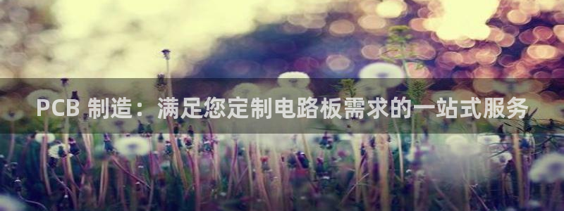 彩神通关注码金码对应码：PCB 制造：满足您定制电路板需求的一站式服务