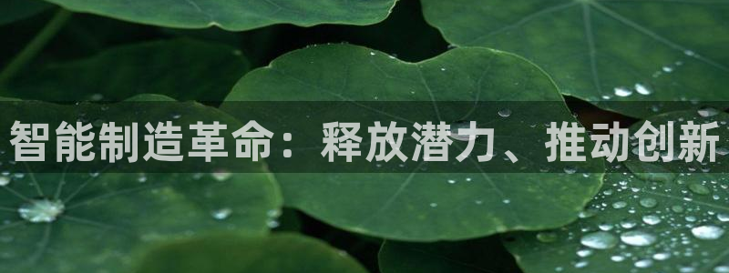彩神8是正规平台吗是正品吗：智能制造革命：释放潜力、推动创新