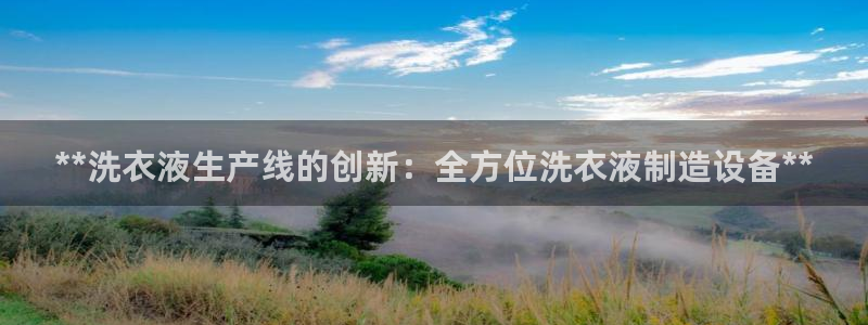 下载彩神v8：**洗衣液生产线的创新：全方位洗衣液制造设备**