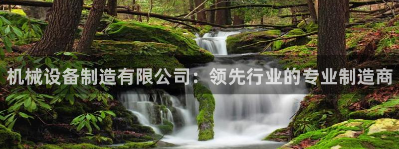 新版彩神v8登录不上去：机械设备制造有限公司：领先行业的专业制造商