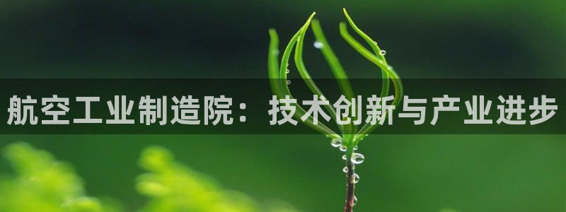 彩神vll首页环球：航空工业制造院：技术创新与产业进步